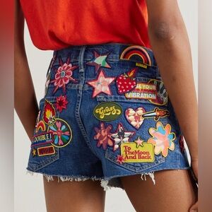 La DoubleJ x MOTHER The Dodger Short Short Fray in Patch It Up. NWT. Size 26.